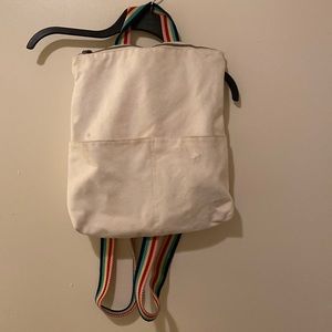 American Eagle backpack off white multi color